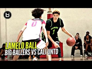 LaMelo Ball Learning How To LEAD W/ Near Triple Double! Big Ballers vs Cali United FULL Highlights!