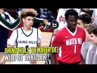 Chino Hills vs Bol Bol & Mater Dei!! Overtime Thriller & WILD ENDING In Front of 10,250 People!!