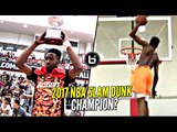 Derrick Jones Jr 2017 NBA Slam Dunk Contest Winner!? He Hasn't Lost a Dunk Contest YET