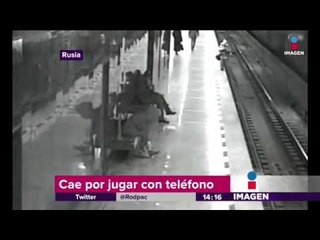 Niño en Rusia cae a las vías del metro
