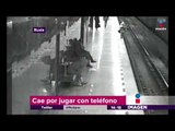 Niño en Rusia cae a las vías del metro