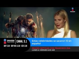 Estas celebridades se sacaron 100 en español