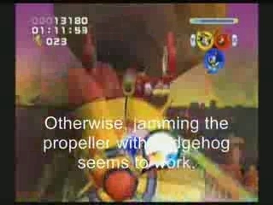 Sonic Heroes team Sonic boss 4