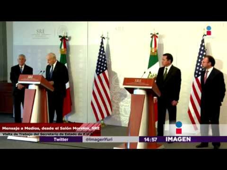 Conferencia de prensa con secretarios de Estado de EEUU