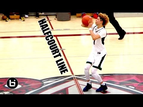 LaMelo Ball Crazy Halfcourt Shot! POINTS at The Line Then PULLS UP From It! LOL Stephen Curry Who!?