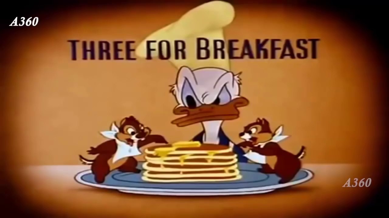 Donald Duck Three for Breakfast Donald Duck Cartoon