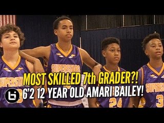 Most SKILLED 7th Grader?! 6'2 12 Year Old Amari Bailey LIGHTS UP Chicago!