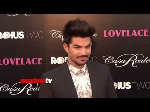 Adam Lambert Lovelace Los Angeles Premiere Red Carpet ARRIVALS