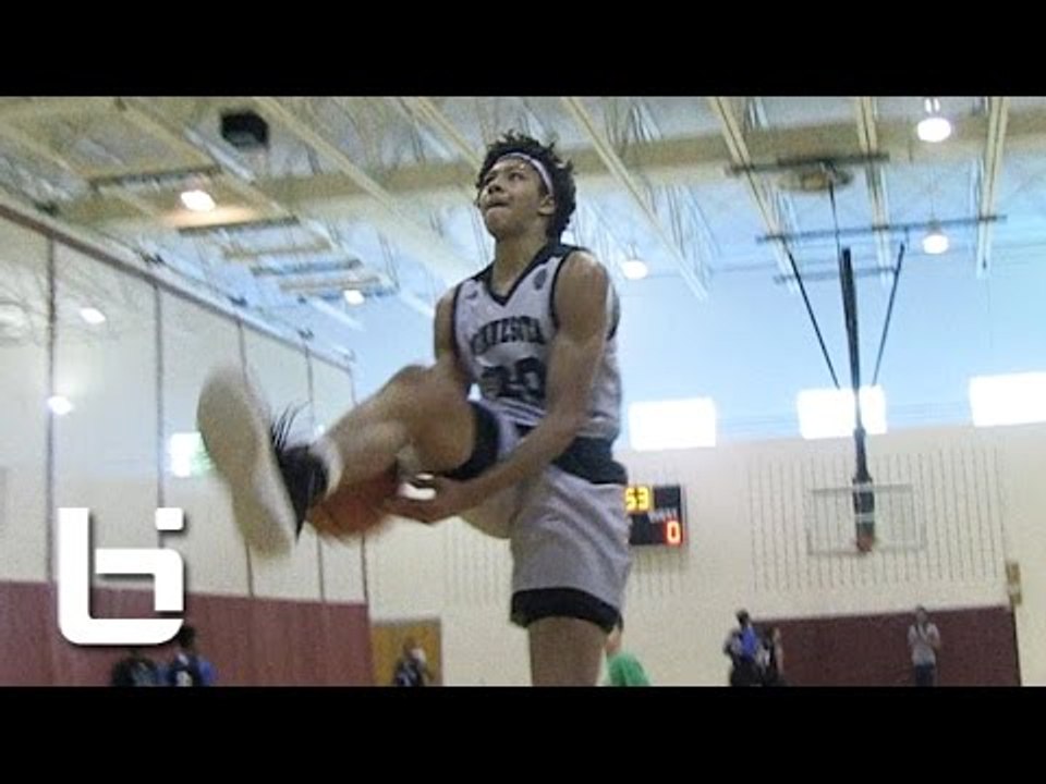 Jericho Sims Looks Like He's Playing on 9-foot Rim! Future Texas Longhorn Big Has BOUNCE!