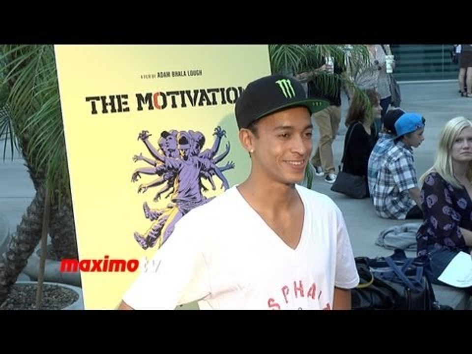 Nyjah Huston at "The Motivation" Premiere Pro-Skateboarding Documentary ARRIVALS