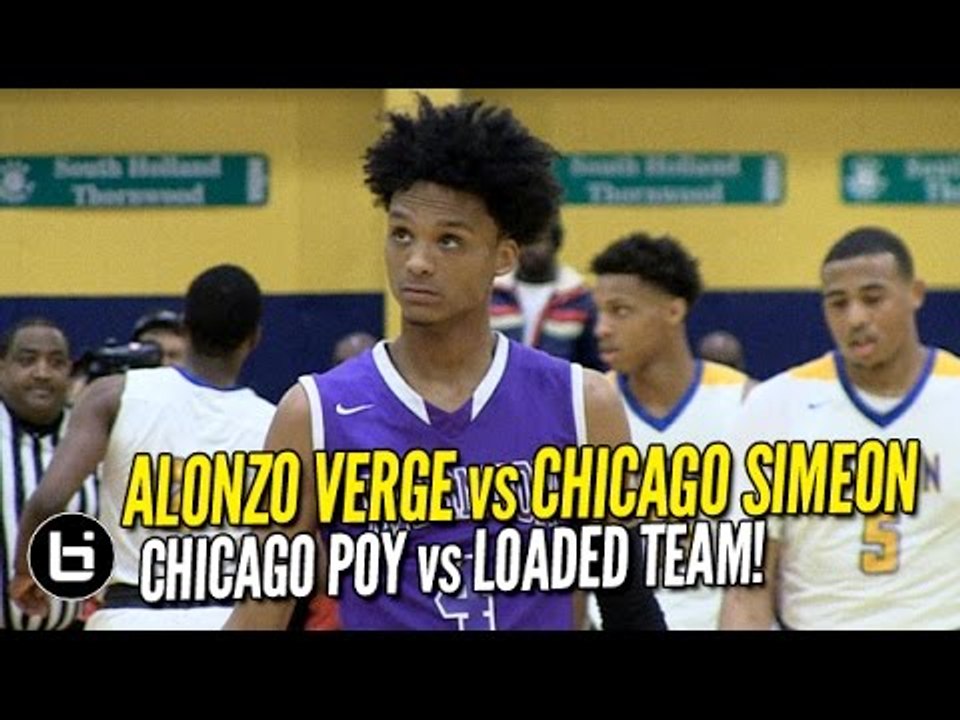 Chicago POY Alonzo Verge Last HS Game vs Simeon! Sectional Final Full Highlights!