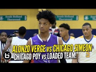 Chicago POY Alonzo Verge Last HS Game vs Simeon! Sectional Final Full Highlights!