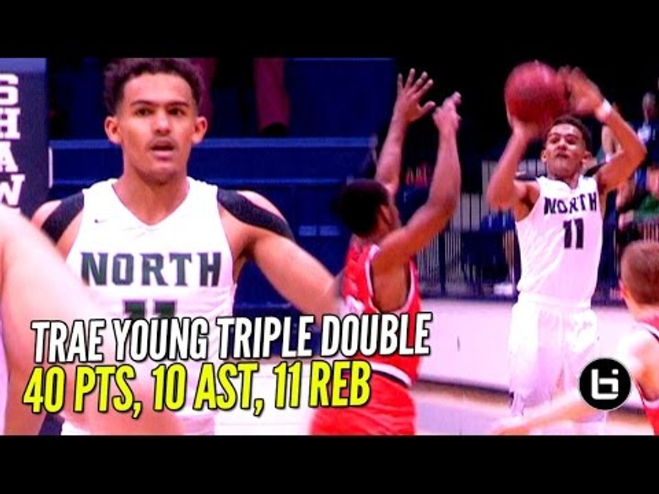 Trae Young Gets SAUCEY!! Nasty Triple Double in 3 Quarters!!
