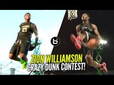 Zion Williamson CRAZY Behind The Back Dunk & More!! 16 Year Old The BEST Dunker In High School!?