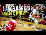 LiAngelo Ball Drops 56 Pts & LaMelo Dishes 18 Dimes! Chino Hills BLOWOUT Win Full Highlights!