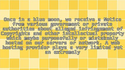 How Do Web Hosts Deal With Copyright Infringement By Clients?