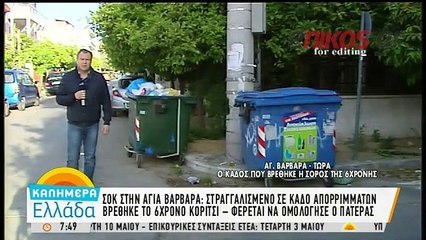 Σε αυτόν τον κάδο βρέθηκε η σορός της 6χρονης