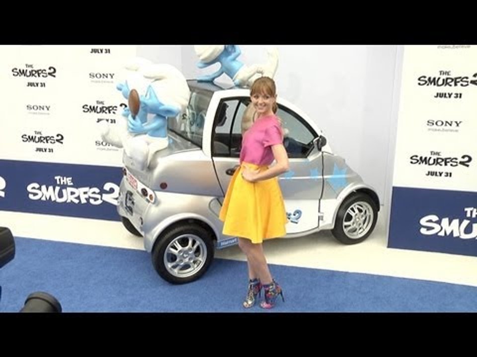 Jayma Mays "The Smurfs 2" Los Angeles Premiere Blue Carpet Arrivals