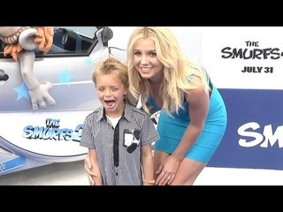 Britney Spears HOT MOM! to "The Smurfs 2" Los Angeles Premiere Arrivals