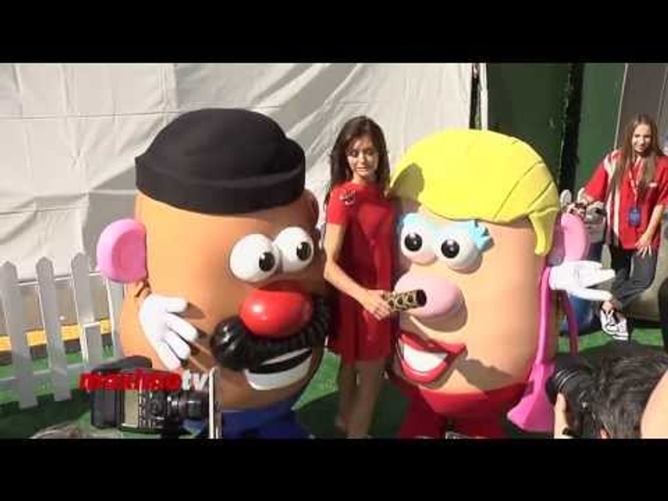 Nina Dobrev Gets Sandwiched by Mr and Mrs Potato Head