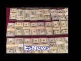 Floyd Mayweather Lays Out 1 million dollars - esnews boxing