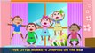 Five Little Monkeys Jumping On The Bed with Lyrics - Kids Songs Nursery Rhymes by EFlashApps