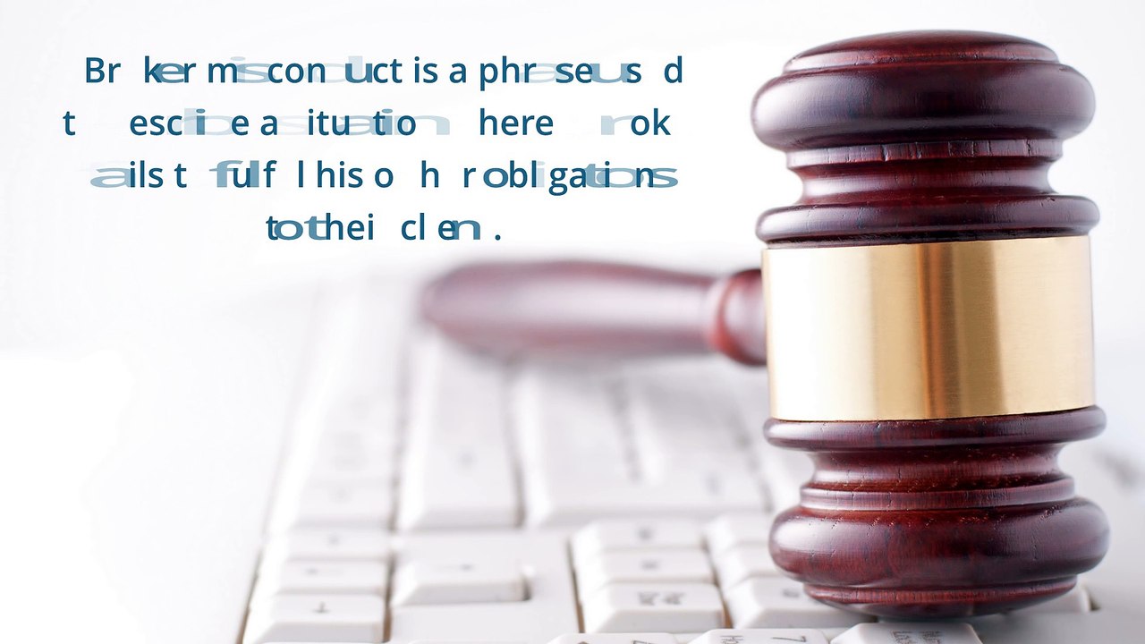 Broker Misconduct Securities Claims