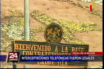 Fiscal de la Nación: Interceptación a Ollanta Humala fue con orden judicial