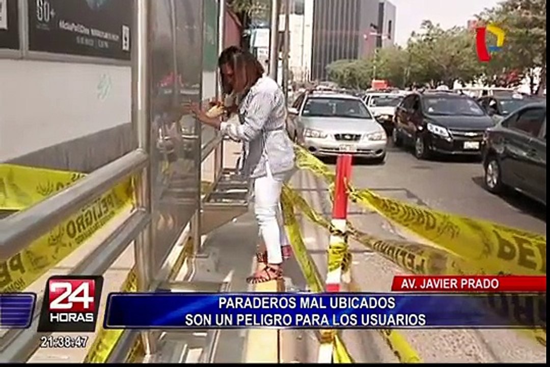 Avenida Javier Prado: paraderos mal ubicados son un peligro para los usuarios
