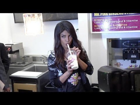 Priyanka Chopra Makes her EXOTIC Shake at Millions of Milkshakes in West Hollywood