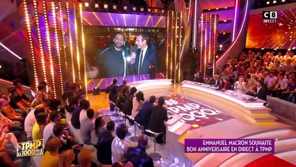Emmanuel Macron interviewé par Cyril Hanouna pour la 1 000e de TPMP