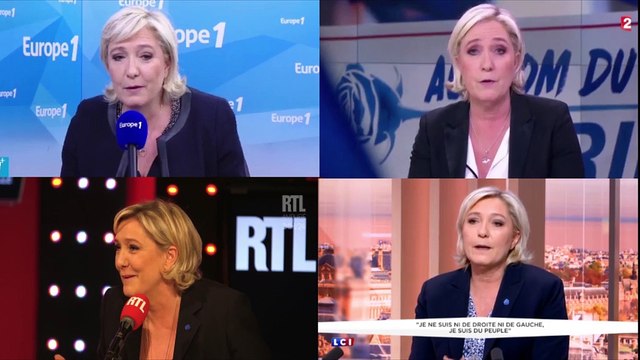 Candidat-Plexiglas , bébé Hollande , candidat de Bruxelles … Emmanuel Macron vu par Marine Le Pen