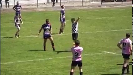 XIII - Un arbitre agressé par un joueur en plein match