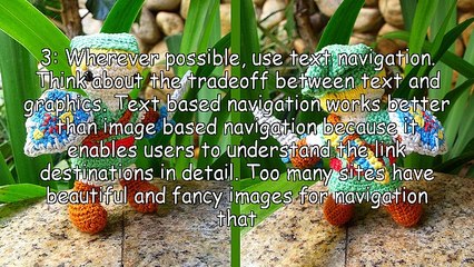 Website Navigation - Some Tips
