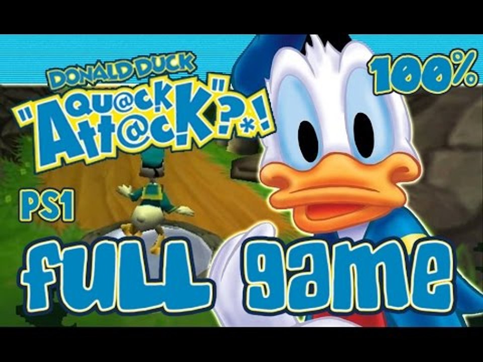 Donald Duck: Quack Attack | Goin' Quackers Walkthrough FULL Movie Game Longplay (PS1) 100% collectibles