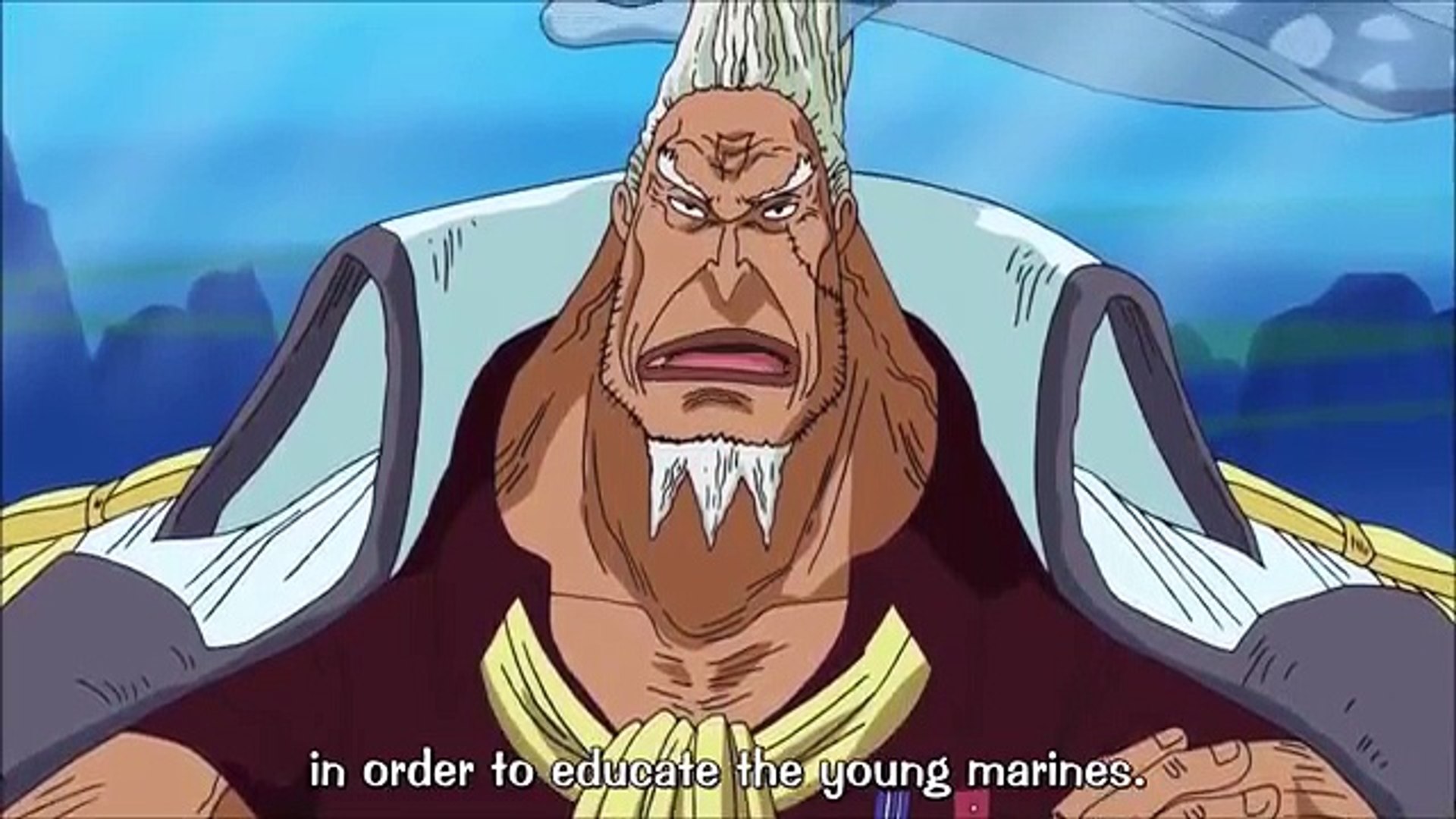 One Piece Commander In Chief Kong Talks To Sengoku Video Dailymotion