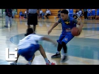 7th Grader EJ Jackson Breaks Defender's Ankles Then D's Him Up On Other End!