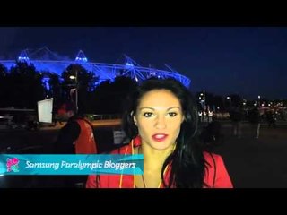 Sarai Gascon - The inaguration, Paralympics 2012