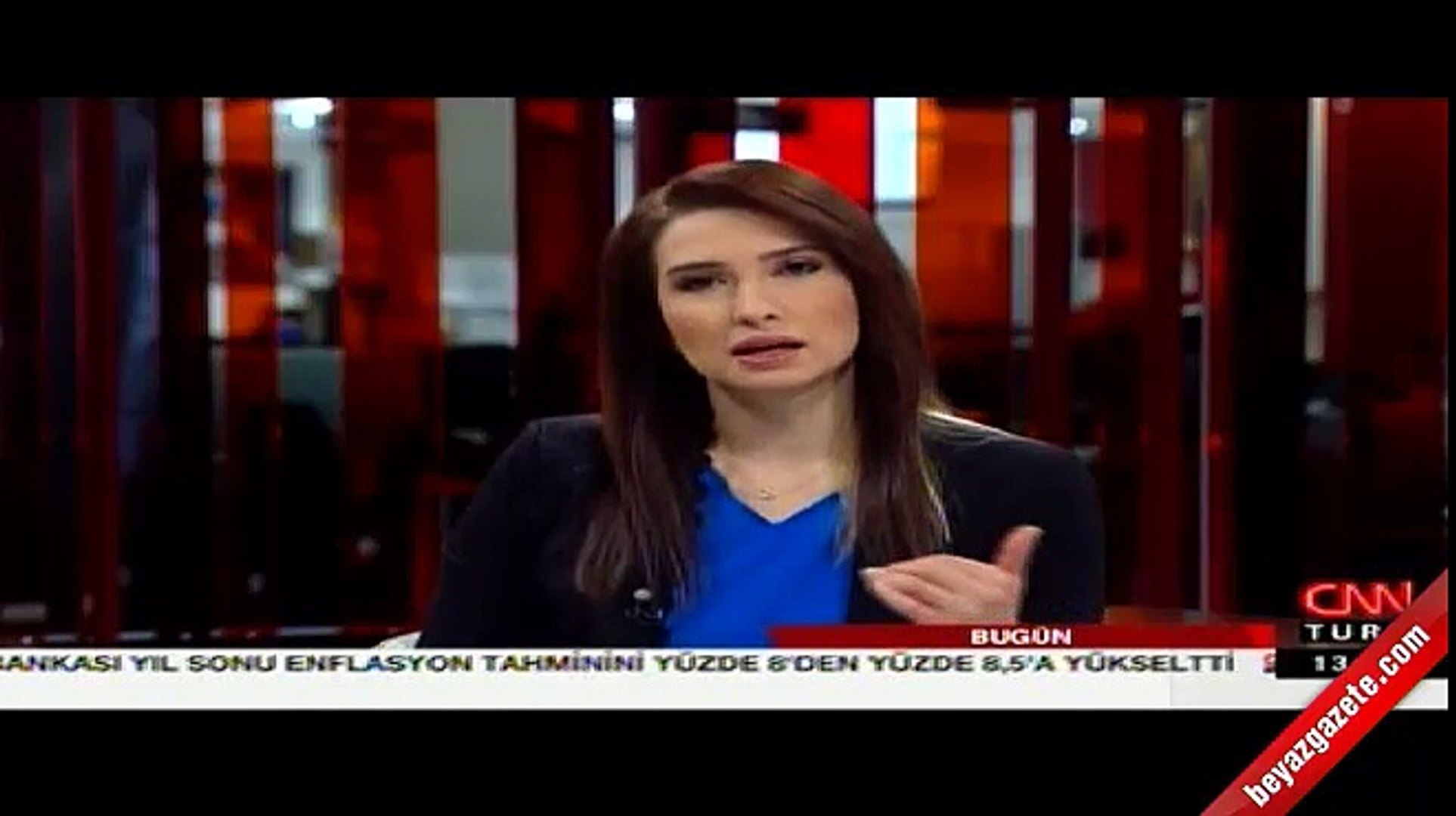 Cnn Turk Spikeri Basak Sengul Un Canli Yayin Kazasi Dailymotion