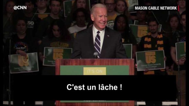 Joe Biden prononce un discours puissant sur le viol dans un campus américain