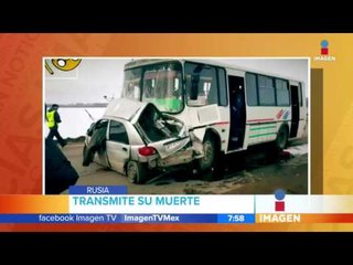 Transmite su muerte. Por usar el celular mientras maneja