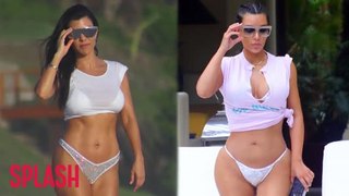 Kim und Kourtney Kardashians Bikini Urlaub in Mexiko