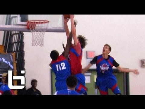 Stephen Zimmerman Dunks ALL Over 6'10 Defender at 2013 Pangos All American Camp!