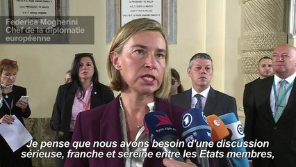 UE: Mogherini veut une discussion "franche" sur la Turquie