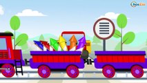The Little Train - Learn Geometric Shapes - Educational Videos - Trains & Cars Cartoons for children