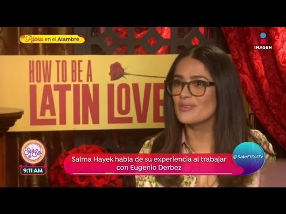 Salma Hayek y Derbez en How to be a Latin Lover