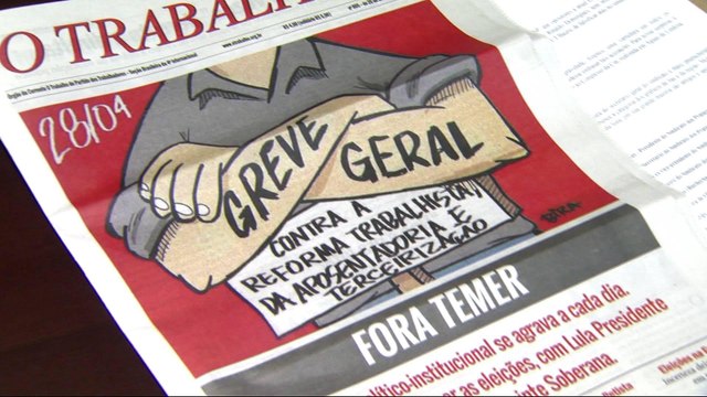 Thousands of Brazilians to take part in protest against labour law reform