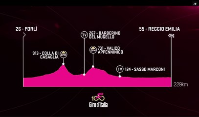 Giro d'Italia 2017 - The Route - Stage 12
