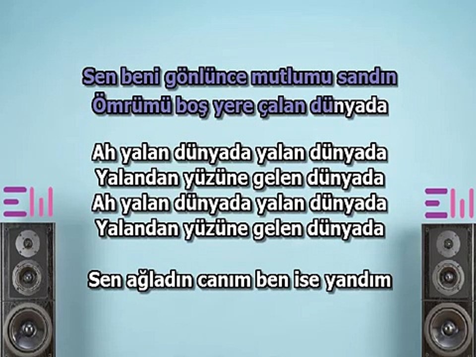 AH YALAN DUNYA karaoke