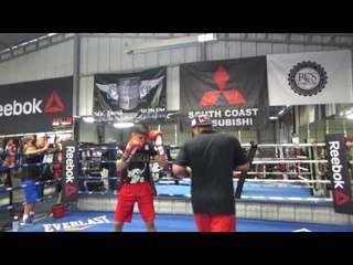 Robert Garcia working with future champ joshua franco EsNews Boxing